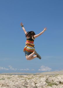 Youth jumping
