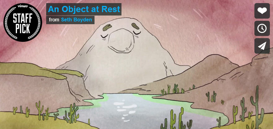 An Object at Rest, an animation by Seth Boyden