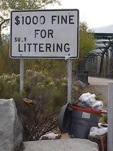 no littering